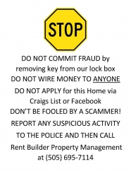 CALL TO SCHEDULE A SHOWING 505-808-6467