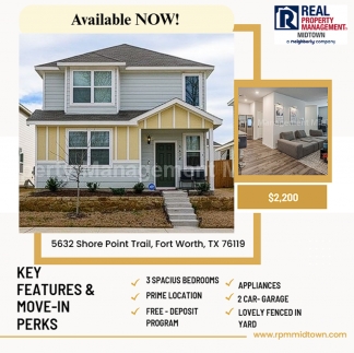 Charming spacious 2-story with a 2-car garage | Lux Master Suite & Prime Fort Worth Location!