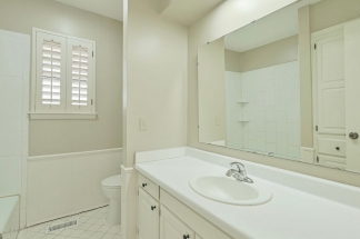 Immaculate Rental Home in small neighborhood with Life-guarded HOA Summer Pool, Lake with ducks, Park with Playground, and Jogging Track. Grey/White brick home located on quiet cul-de-sac with pristine white vinyl fencing.