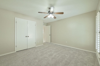 Immaculate Rental Home in small neighborhood with Life-guarded HOA Summer Pool, Lake with ducks, Park with Playground, and Jogging Track. Grey/White brick home located on quiet cul-de-sac with pristine white vinyl fencing.