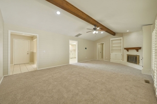 Immaculate Rental Home in small neighborhood with Life-guarded HOA Summer Pool, Lake with ducks, Park with Playground, and Jogging Track. Grey/White brick home located on quiet cul-de-sac with pristine white vinyl fencing.