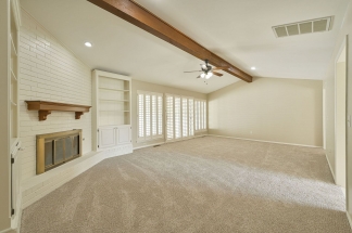 Immaculate Rental Home in small neighborhood with Life-guarded HOA Summer Pool, Lake with ducks, Park with Playground, and Jogging Track. Grey/White brick home located on quiet cul-de-sac with pristine white vinyl fencing.