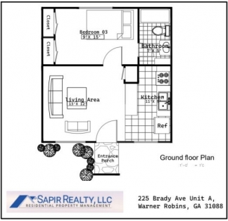 Cozy 1-Bedroom Duplex Retreat at 225-A Brady Dr, Warner Robins – Your Perfect Space Awaits!