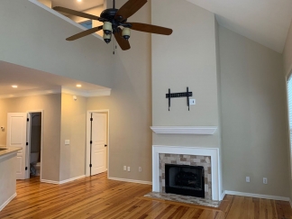 Charming two story home on a tree lined street.