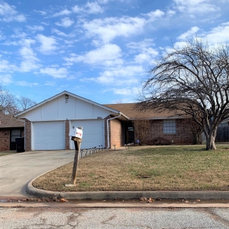 3-bedroom, 2-bathroom home with brick exterior enhances curb appeal!