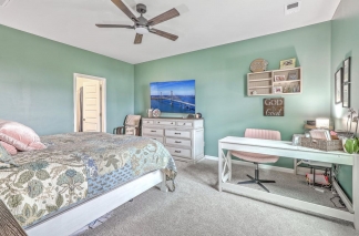 Like-New Pond Lot Home with First-Floor Primary Suite