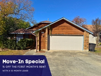 Move-In Special. ½ off the first full month's rent with a 12-month lease.
