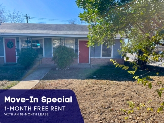 Move-In Special. Half off the first month’s rent with a 12-month lease or the first full month free with an 18-month lease.