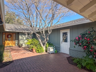 Elegant Saratoga Residence with Chefs Kitchen, Primary Suite & Garden Yard