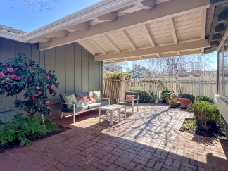 Elegant Saratoga Residence with Chefs Kitchen, Primary Suite & Garden Yard