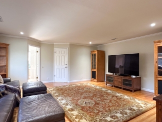 Elegant Saratoga Residence with Chefs Kitchen, Primary Suite & Garden Yard