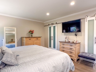 Elegant Saratoga Residence with Chefs Kitchen, Primary Suite & Garden Yard