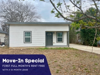 Move-In Special. 1 Month Free Rent with a 12-month lease