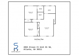 Newly Updated All-Electric 2BR/1.5BA in Campbelton Rd