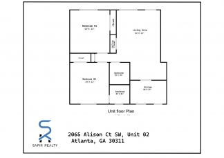 Newly Updated All-Electric 2BR/1.5BA in Campbelton Rd