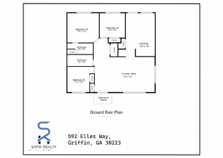 Charming 3-Bedroom Retreat with 2 Full Baths at 592 Elles Way, Griffin – Cozy Living Awaits!