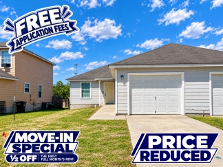Move-In Special. ½ off the first full month's rent with an 18-month lease.