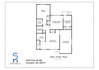 Charming 2-Bed, 2-Bath Duplex Retreat at 1055 Pine St NE, Conyers – Spacious 1184 Sq Ft Living!