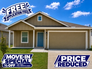 Move-In Special. ½ off the first full month's rent with an 18-month lease.