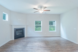 Modern 3BR Home with Spacious Loft, Covered Patio & Private Wooded Backyard