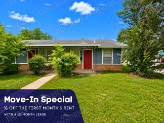 Move-In Special. Half off the first month’s rent with a 12-month lease