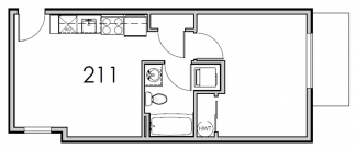 **CONCESSION - ONE MONTH FREE RENT ON APPROVED CREDIT** Upper Floor Contemporary 1 Bedroom Apartment - SW Portland