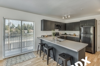 Totally Dialed 1 Bed Apartment in New Courtyard Complex Near Mississippi Ave