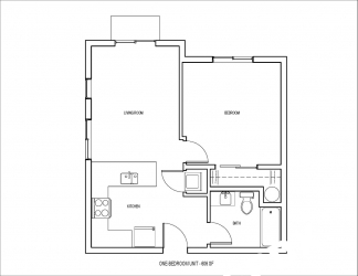 Totally Dialed 1 Bed Apartment in New Courtyard Complex Near Mississippi Ave