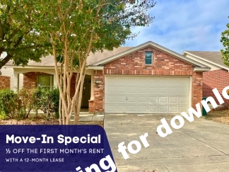 Move-In Special. ½ off the first full month's rent with a 12-month lease.