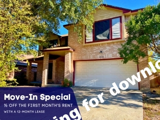 Move-In Special. ½ off the first full month's rent with a 12-month lease.