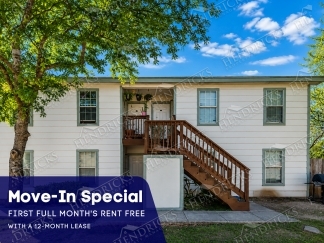Move-In Special. 1 Month Free Rent with a 12-month lease