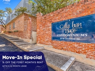 Move-In Special. ½ off the first full month's rent with a 12-month lease