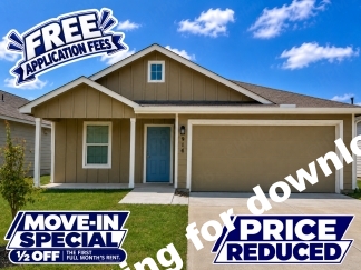 Move-In Special. ½ off the first full month's rent with an 18-month lease.