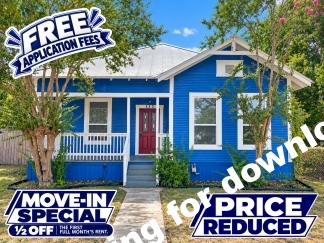 Move-In Special. ½ off the first full month's rent with an 18-month lease.
